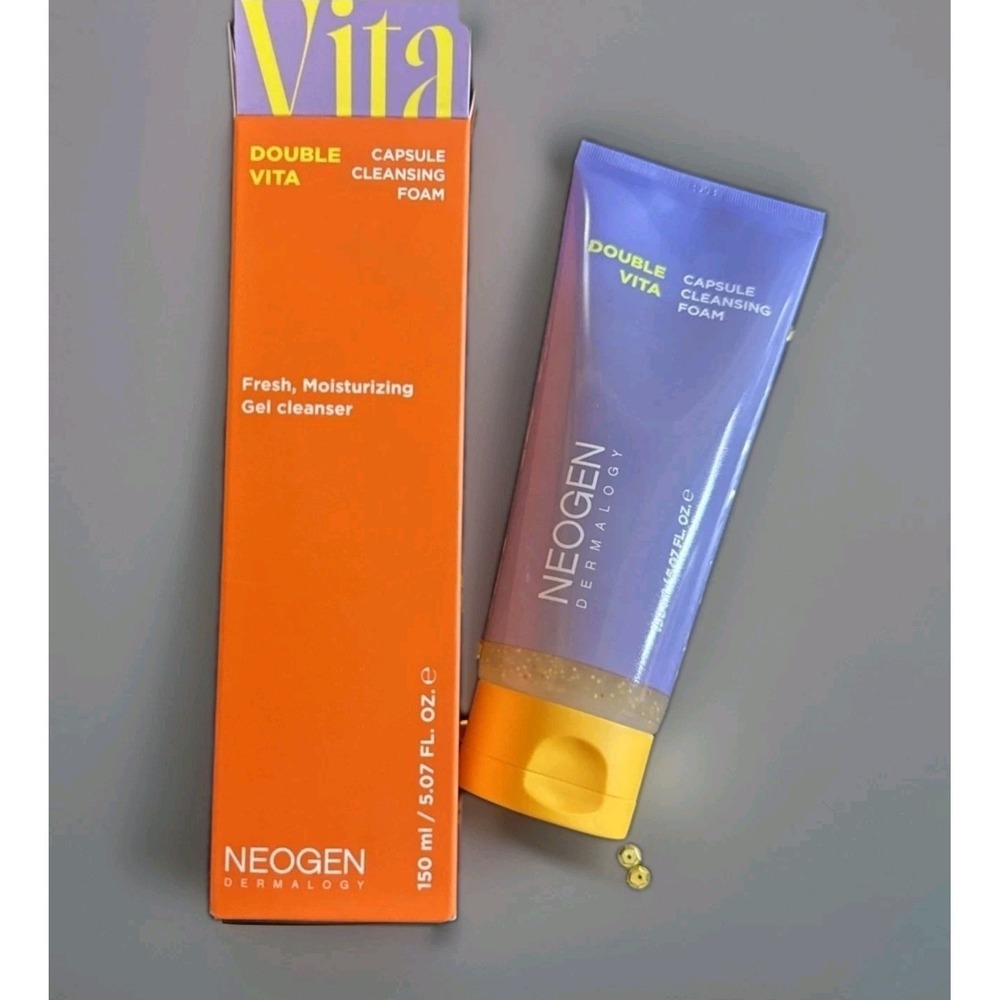 NEOGEN Dermalogy Double Vita Capsule Cleansing Foam 5.07 fl oz / 150mL Exp 04/28